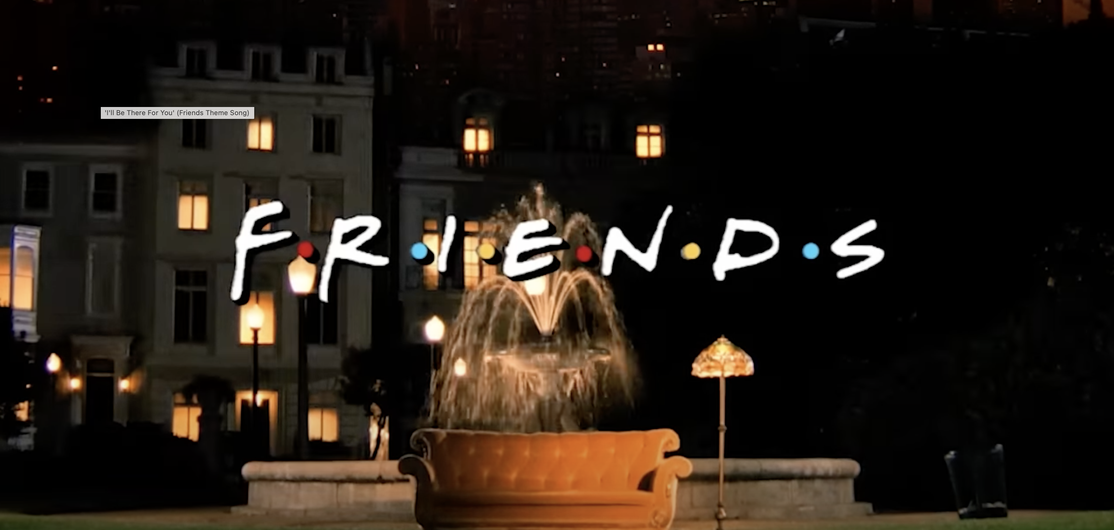 Image from Friends TV show theme song